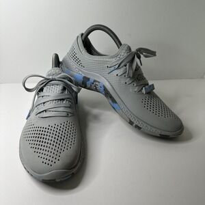 Crocs Women LiteRide 360 Pacer Light Grey Oxygen Blue Camo Size 10 VERY NICE